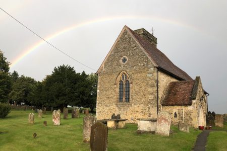 Rainbow over St Michael's Offham
