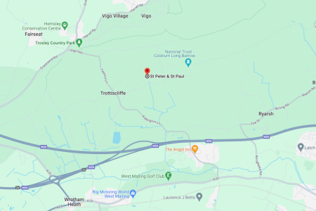 Google Maps screenshot for Trottiscliffe