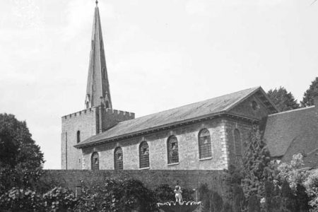Historic photo of St Mary's, West Malling, 1891