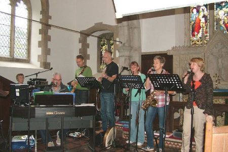 Worship group play at Addington